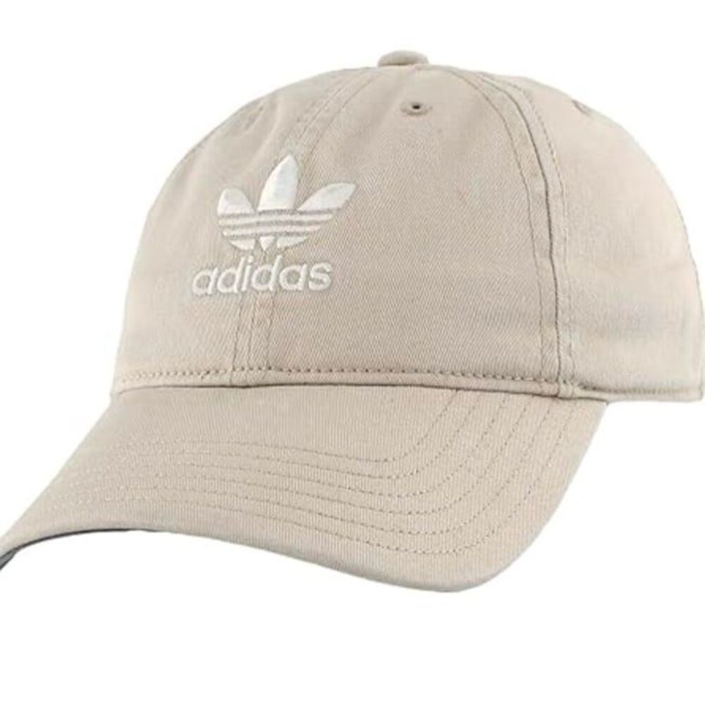 Adidas beige embroidered classic hat